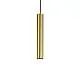 Sospensione Moderna Look Metallo Ottone 1 Luce Gu10 7W 3000K Luce Calda