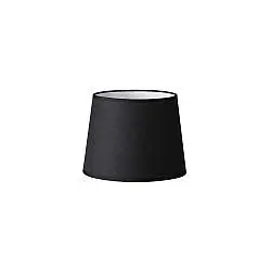 Paralume Cono Set Tessuto Nero D20