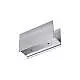 Kit Dritto Continuo Steel Alluminio Cromo Luce