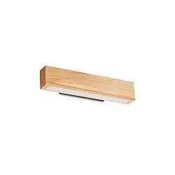 Applique Industrial-Minimal Craft Legno Marrone Led 13W 3000K Luce Calda