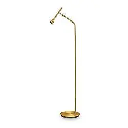 Piantana Moderna Diesis Metallo Ottone 1 Luce 4,5W 3000K Luce Calda