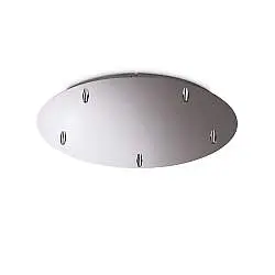 Rosone Standard All In Metallo Cromo 5 Luci
