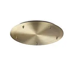Rosone Standard All In Metallo Ottone 5 Luci
