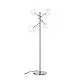 Piantana Contemporanea Equinoxe Metallo Cromo 4 Luci 2W 3000K Luce Calda