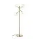 Piantana Contemporanea Equinoxe Metallo Ottone 4 Luci 2W 3000K Luce Calda