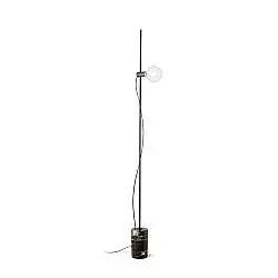 Piantana Industrial-Minimal Eva Metallo Nero 1 Luce E27