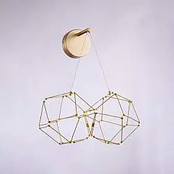 Appliques - Lampade Da Parete Moderno Lucciola Metallo Oro Led Integrato 9,6W