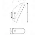 Applique Moderna Notta Metallo Nero 1 luce G9 |
