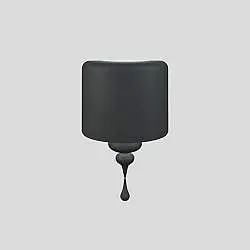 Applique Contemporanea Eva In Plastica Grigio Alluminio 3 Luci