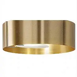 Plafoniera Contemporanea Sound Metallo Oro Vetro 1 Luce