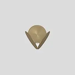 Applique Moderna Timeo Metallo Ottone Led 4W