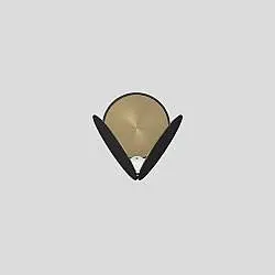 Applique Moderna Timeo Metallo Nero Led 4W
