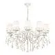 Lampadario Shabby Chic Grace Metallo Bianco 10 Luci