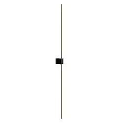 Applique Da Parete Moderno Pars Alluminio Nero Luce Led Integrato 12W Ip20