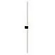 Applique Da Parete Moderno Pars Alluminio Nero Luce Led Integrato 12W Ip20