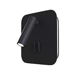 Applique Da Parete Moderno Ios 176 Alluminio Nero Luce Led Integrato 10W