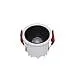 Faretto Da Incasso Moderno Alfa Led Alluminio Bianco Led Diffusore Nero Dimm.