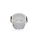 Faretto Da Incasso Moderno Alfa Led Alluminio Bianco Diffusore Pvc Bianco 15W
