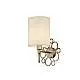Applique Contemporanea Anna Metallo Colore Oro 1 Luce Diffosore In Pvc Crema