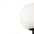 Piantana Contemporanea Ring Metallo Nero 1 Luce E Diffusore Bianco | Maytoni