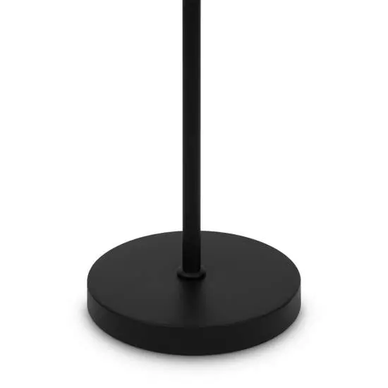 Piantana Contemporanea Ring Metallo Nero 1 Luce E Diffusore Bianco | Maytoni