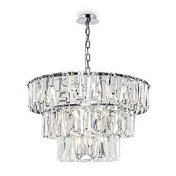 Lampadario Contemporaneo Puntes Metallo Cromo 18 Luci