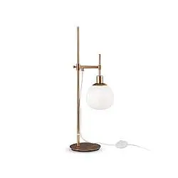 Lampada Da Scrivania Contemporanea Erich Struttura In Metallo Oro Rosa 1 Luce