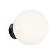 Applique Minimal Basic Form Grande In Metallo Nera 1 Luce E Diffusore Bianco