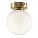 Applique Contemporanea Basic Form Piccola In Metallo Colore Oro 1 Luce
