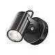 Lampada Da Parete Moderna Da Esterno Alluminio Nero 1 Luce Gu10 50W Ip65