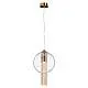 Sospensione Contemporanea Flusso Piccola In Metallo Bronzo 1 Luce