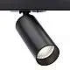 Faretto Per Binario Focus Led Clip Moderno Alluminio Nero 1 Luce
