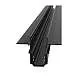 Binario Da Incasso Moderno Busbar Trunkings Exility Con Tappo Alluminio Nero 2MTRX034-422.12B