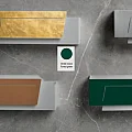 Applique Contemporanea Clap Metallo Verde Bosco Led 24W | Exclusive Light