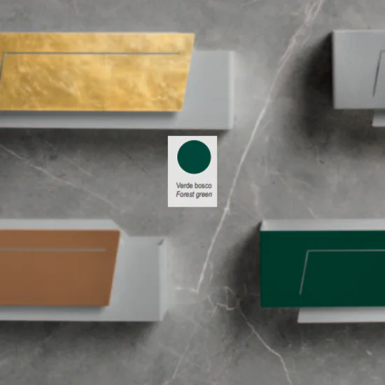 Applique Contemporanea Clap Metallo Verde Bosco Led 24W | Exclusive Light