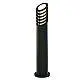 Paletto Esterno Contemporaneo Bollards Alluminio Nero Policarbonato E27 H73Cm