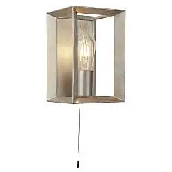 Applique Contemporanea Heaton Acciaio Argento Oro 1 Luce E27