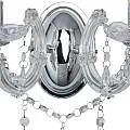 Applique Classica Marie Therese Acciaio Cromo Acrilico Trasparente 2 Luci E14 | SearchLight
