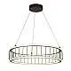 Lampadario Contemporaneo Circolo Acciaio Nero Alluminio Bianco Led 46,4W 3000K