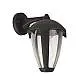 Applique Campanula Alluminio Grigio Policarbonato Trasparente 1 Luce E27