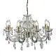 Lampadario Classico Marie Therese Acciaio Oro Acrilico Trasparente 8 Luci E14