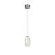 Lampadario Contemporaneo Ciclon Metallo Cromo Vetro Trasparente Led 6W 3000K