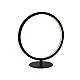 Abatjour Contemporaneo Circo Acciaio Bianco Silicone Nero Led 11,8W 3000K