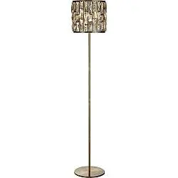 Piantana Classico Gioiello Acciaio Ottone Vetro 1 Luce E27