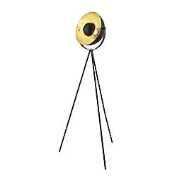 Piantana Contemporaneo Blink Acciaio Nero Cromo 1 Luce E27