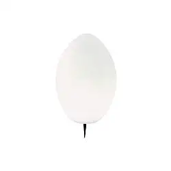 Punto Luce Picchetto Esterno Egg Termoplastica E Porcellana Bianco 1 Luce E27