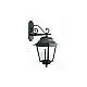Applique In Basso Esterno Contemporanea Mito Alluminio E Vetro Nero 1 Luce E27