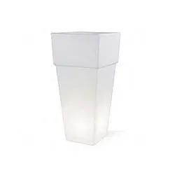 Piantana Da Esterno Moderna Lounge Termoplastica E Porcellana Bianco 1 Luce E27