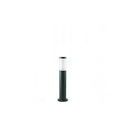 Palo Basso Esterno Moderno H55Cm Fidel Alluminio E Termoplastica Nero 1 Luce E27