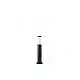 Palo Basso Esterno Moderno H55Cm Fidel Alluminio E Termoplastica Nero 1 Luce E27